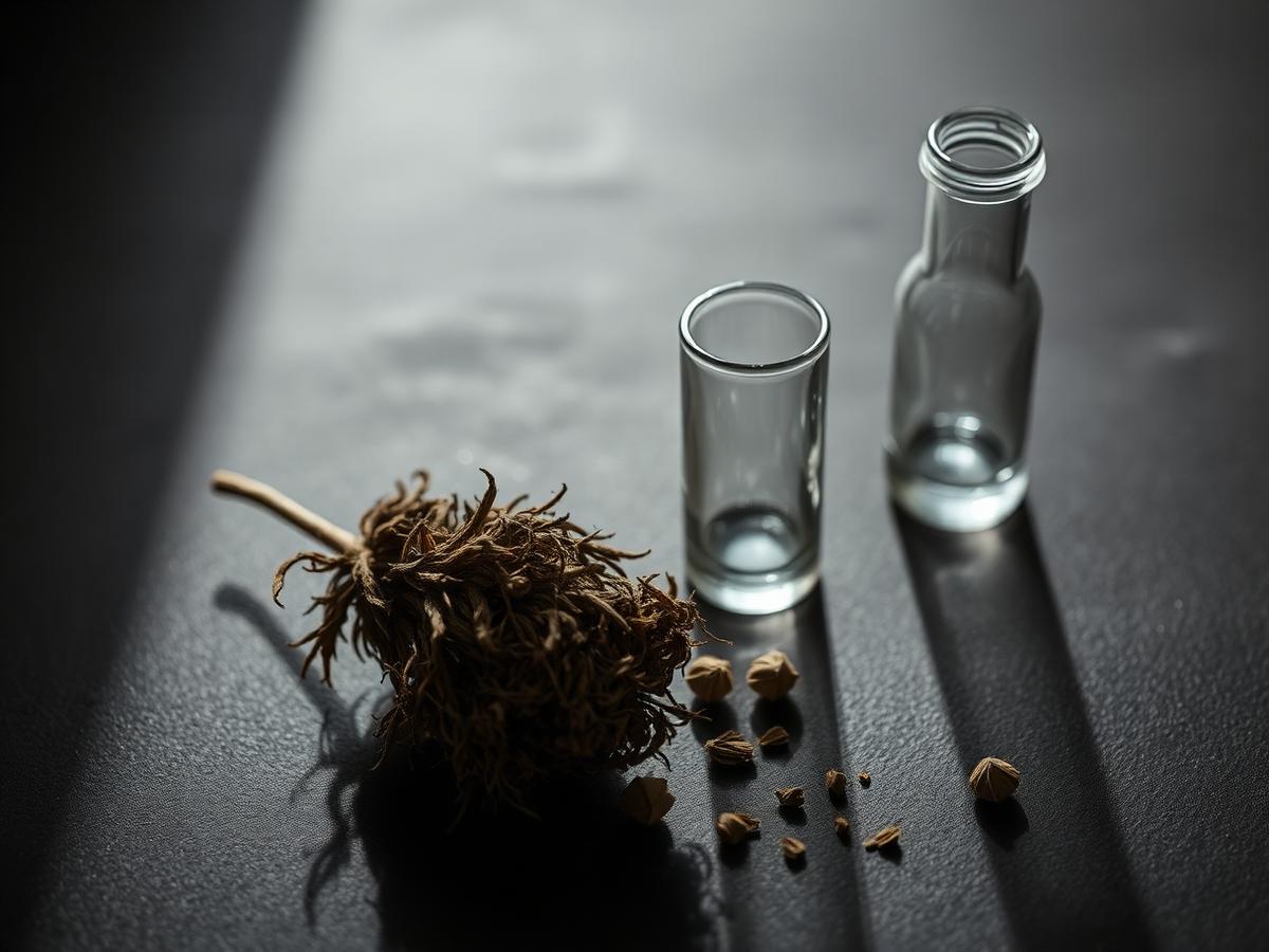 Dark editorial still life representing market research and analysis